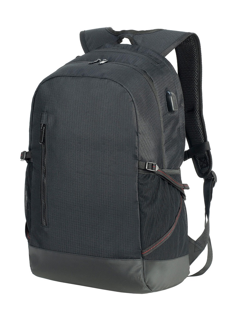 Leipzig Daily Laptop Backpack Black/Black