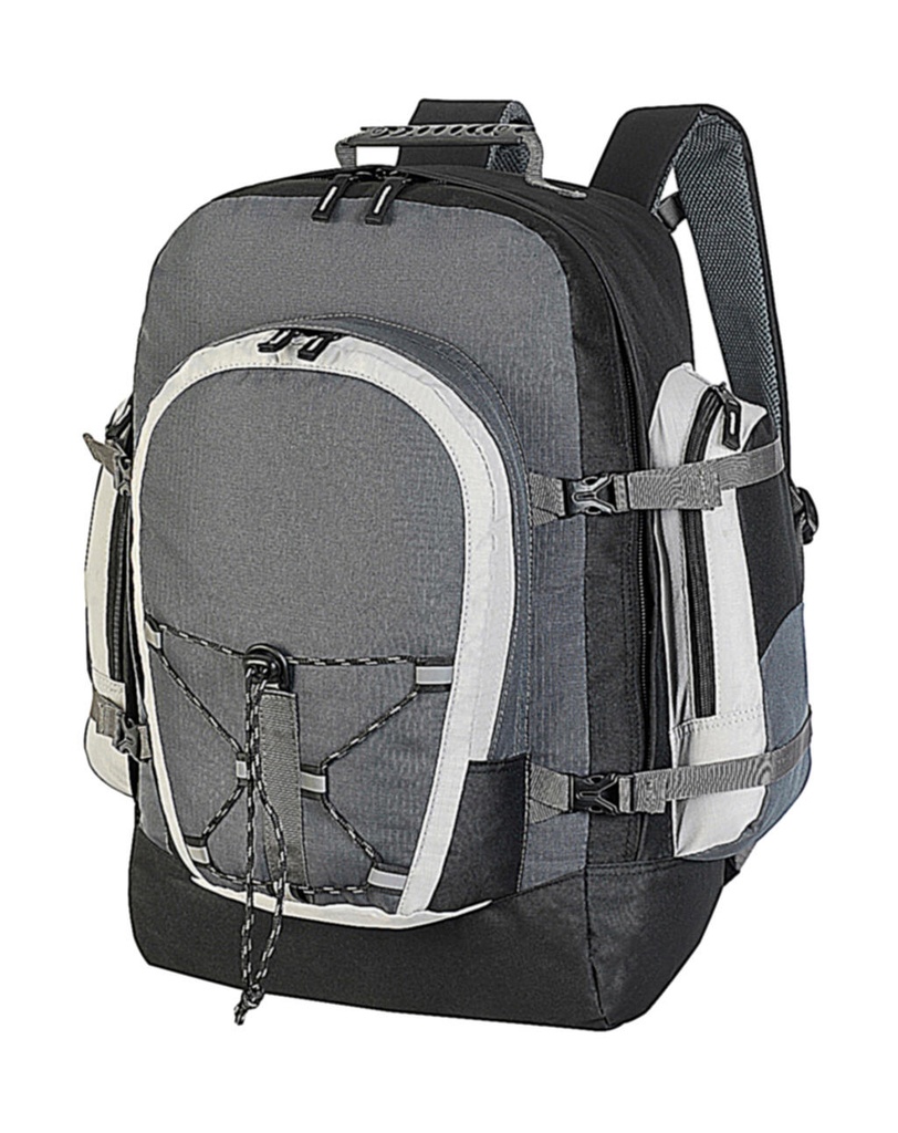 Monte Rosa Classic Travel Rucksack Dark Grey/Black/Light Grey