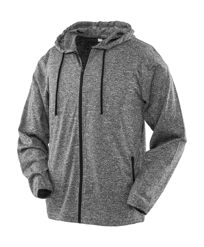 Men's Hooded Tee-Jacket Marl Grey