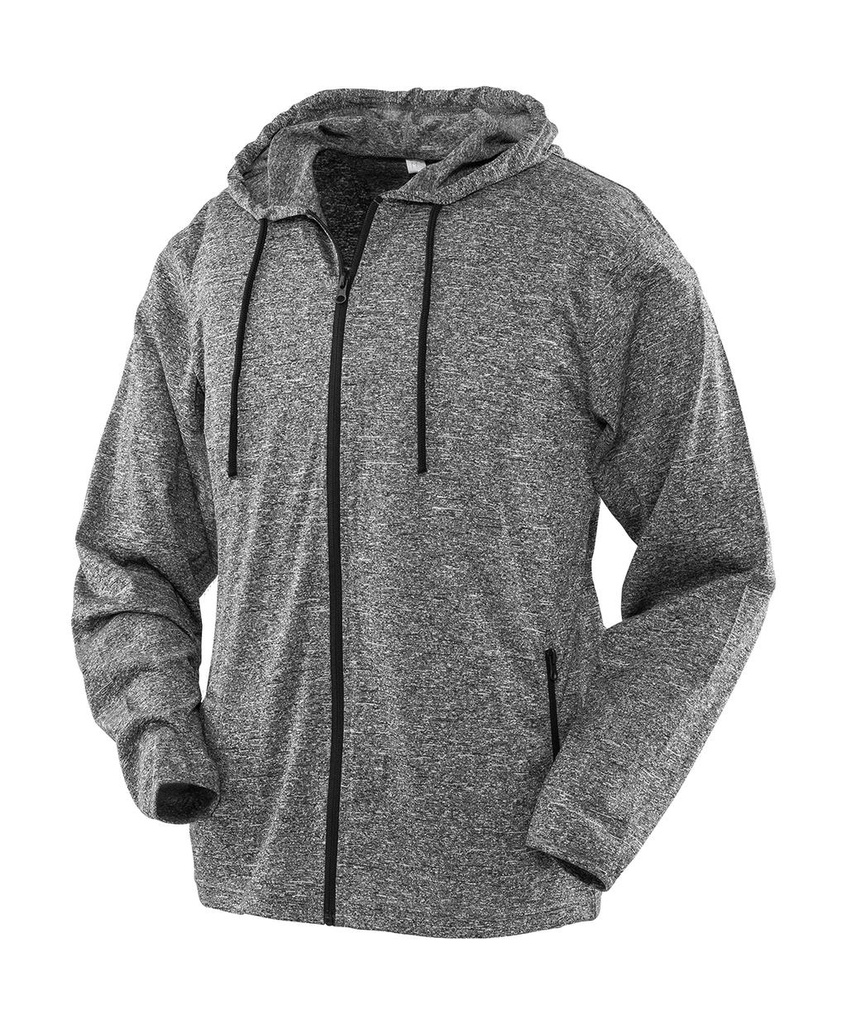 Women's Hooded Tee-Jacket Marl Grey