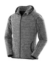 Women's Microfleece Hoodi Marl Grey/Black