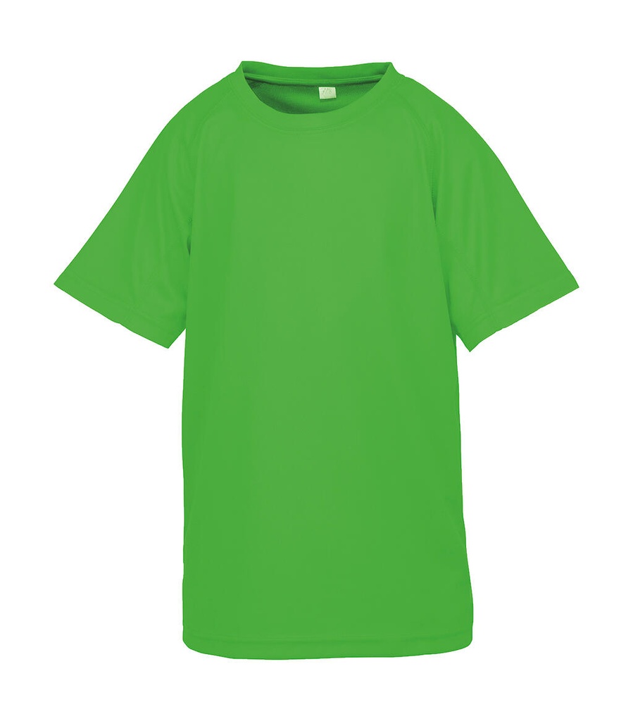 Junior Performance Aircool Tee Flo Green