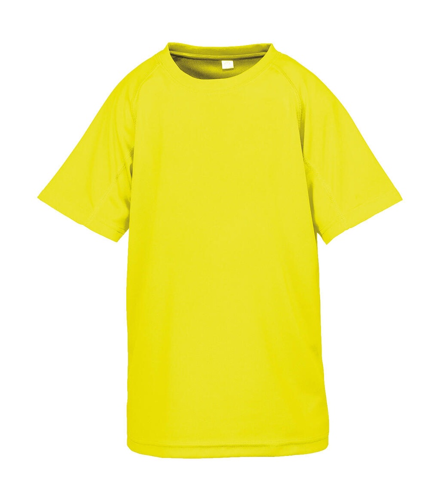 Junior Performance Aircool Tee Flo Yellow
