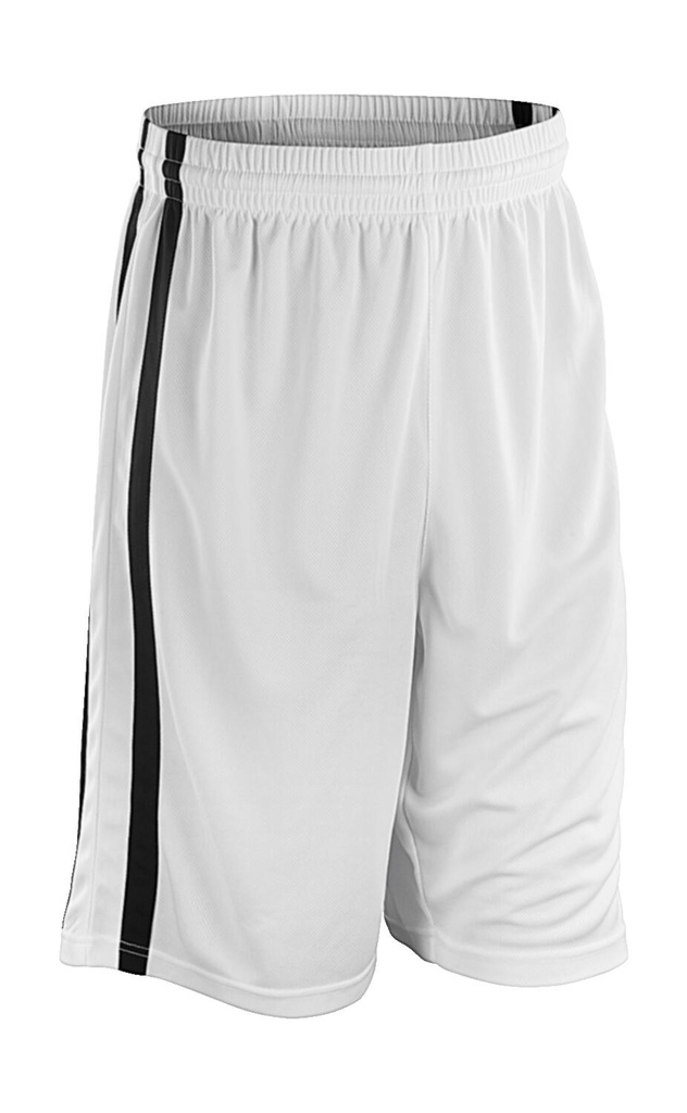Men's Quick Dry Basketball Shorts White/Black
