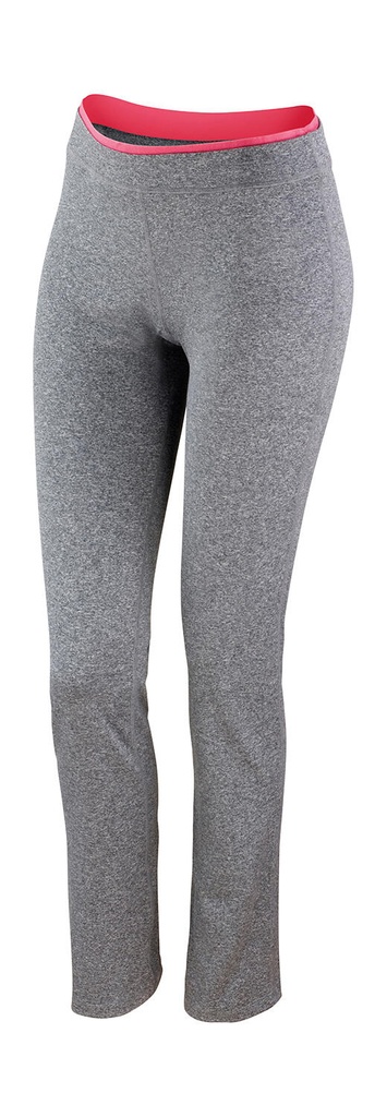 Women's Fitness Trousers Sport Grey Marl/Hot Coral