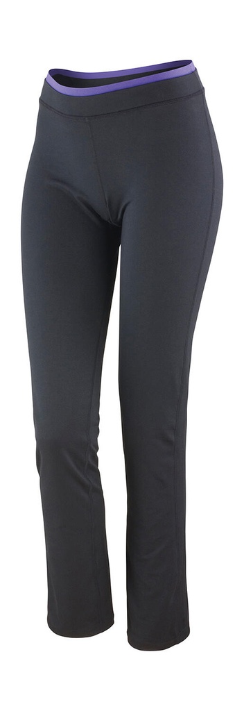 Women's Fitness Trousers Black/Lavender