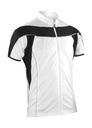 Bike Full Zip Top White/Black