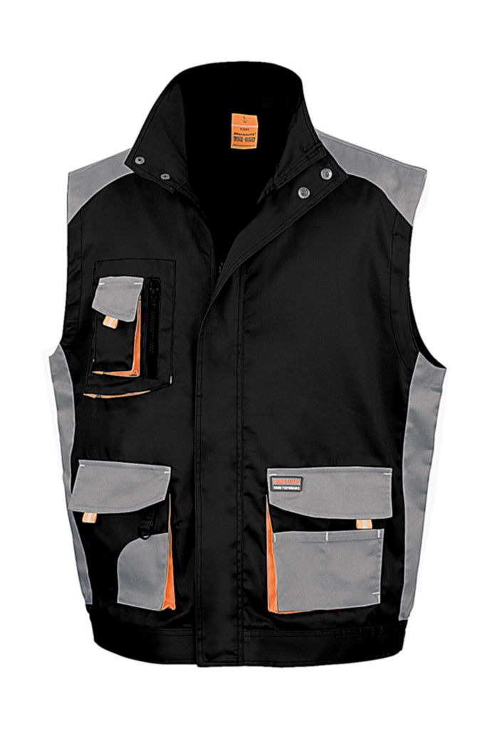 LITE Gilet Black/Grey/Orange