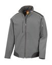 Ripstop Softshell Work Jacket Grey/Black