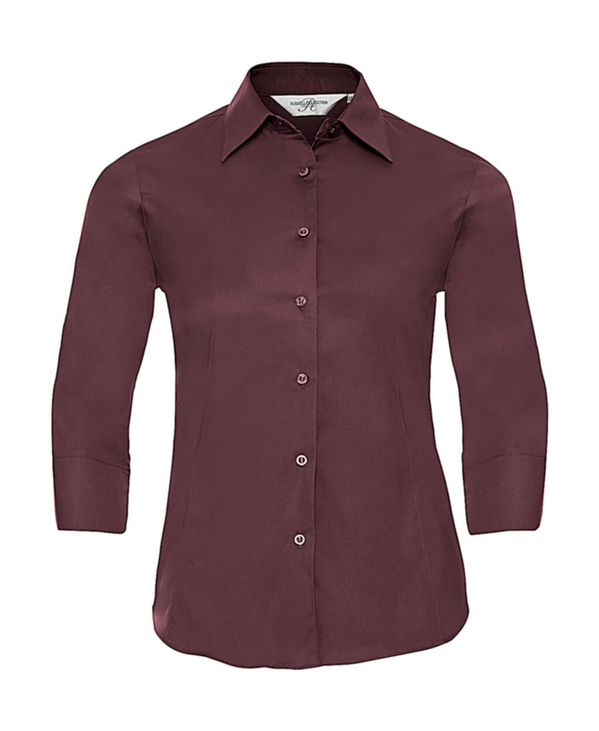 Tailored Blouse with 3/4 Sleeves Port