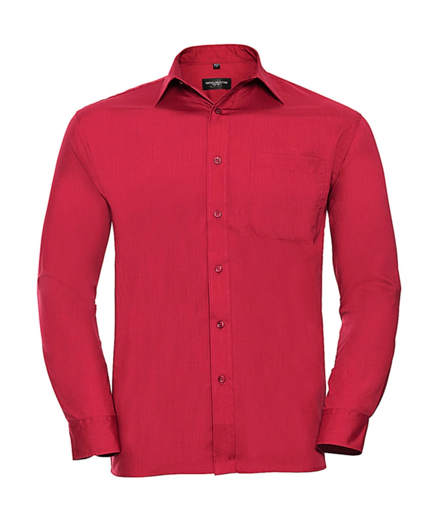 Poplin Shirt LS Classic Red