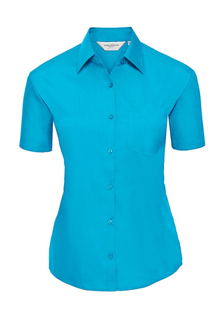 Ladies' Poplin Shirt Turquoise