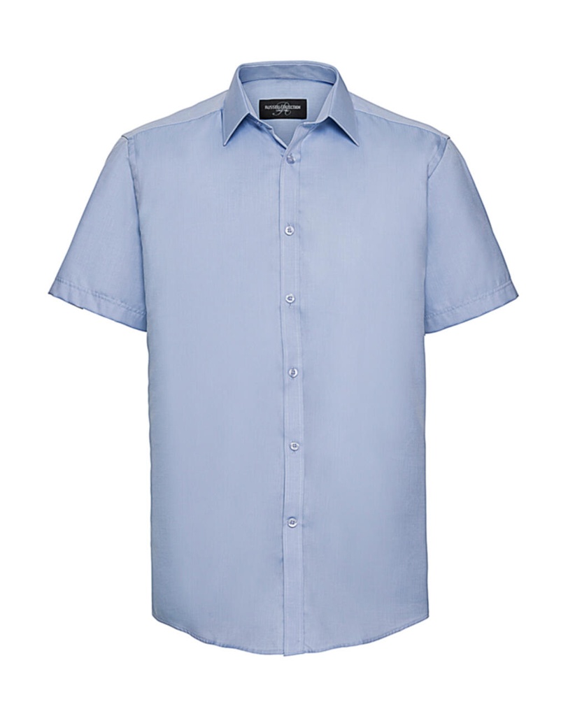 Men's Herringbone Shirt Light Blue