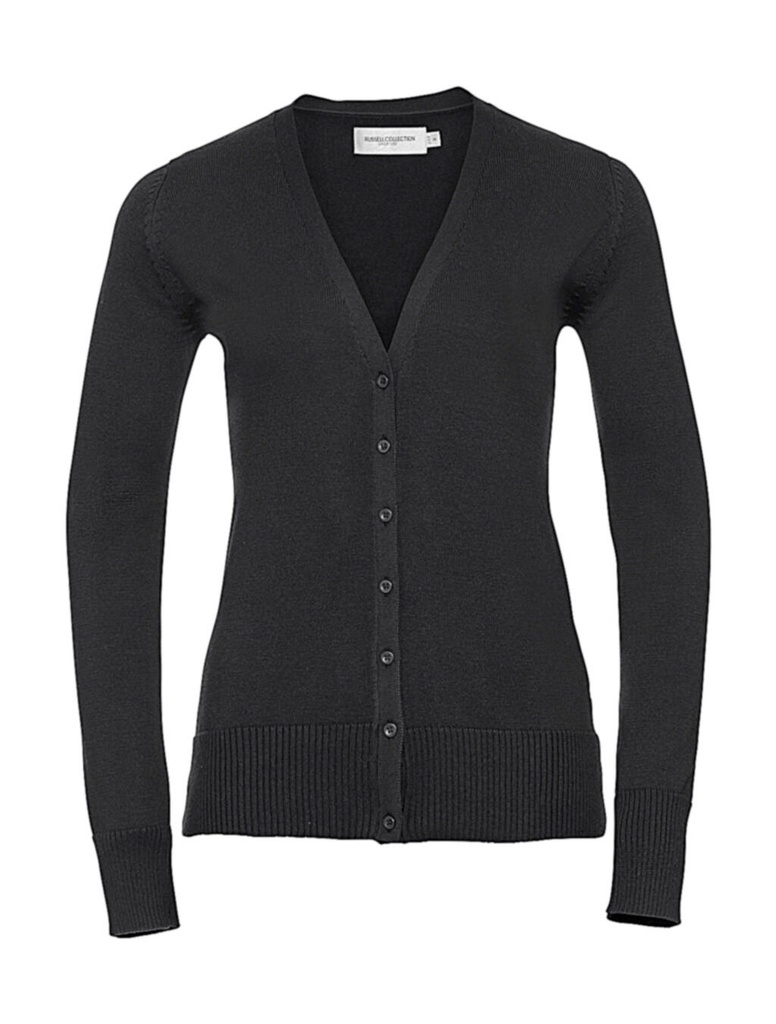 Ladies’ V-Neck Knitted Cardigan Black