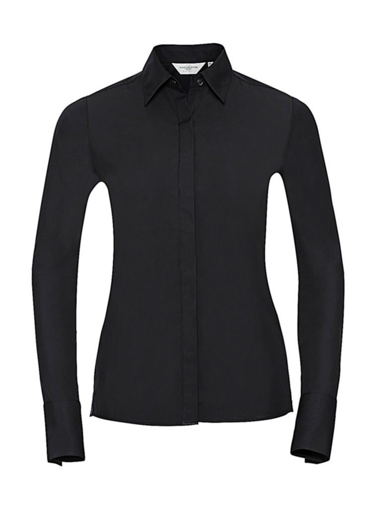 Ladies' LS Ultimate Stretch Shirt Black