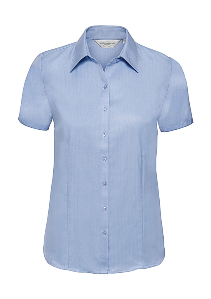 Ladies' Herringbone Shirt Light Blue
