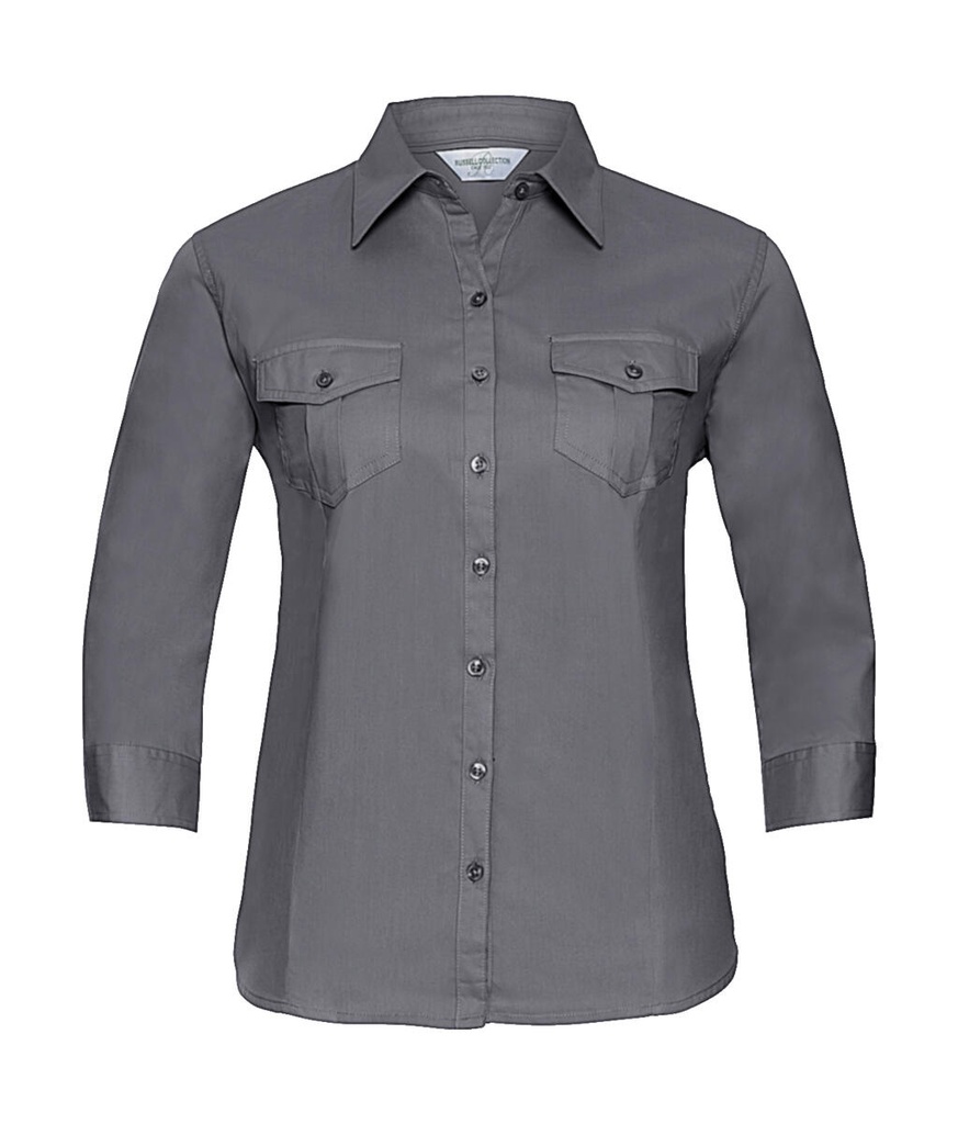 Ladies' Roll 3/4 Sleeve Shirt Zinc