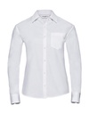 Ladies' Cotton Poplin Shirt LS White