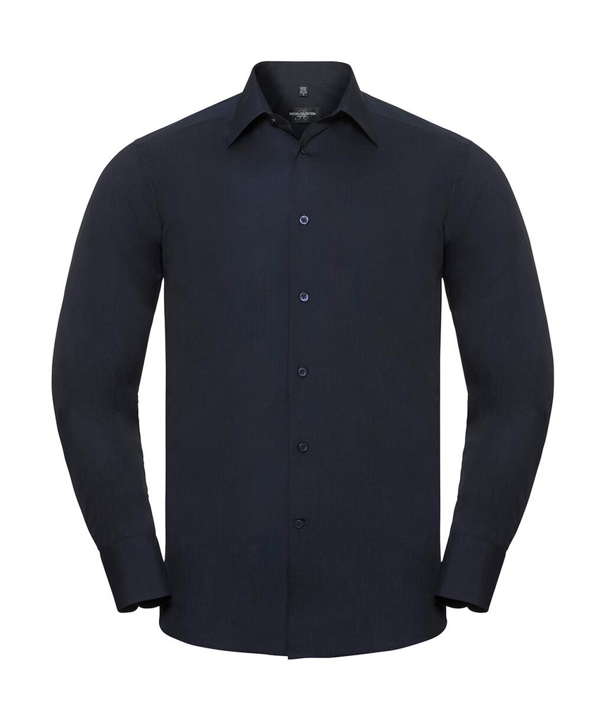 Tailored Poplin Shirt LS French Navy