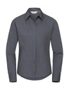Ladies' LS Fitted Poplin Shirt Convoy Grey