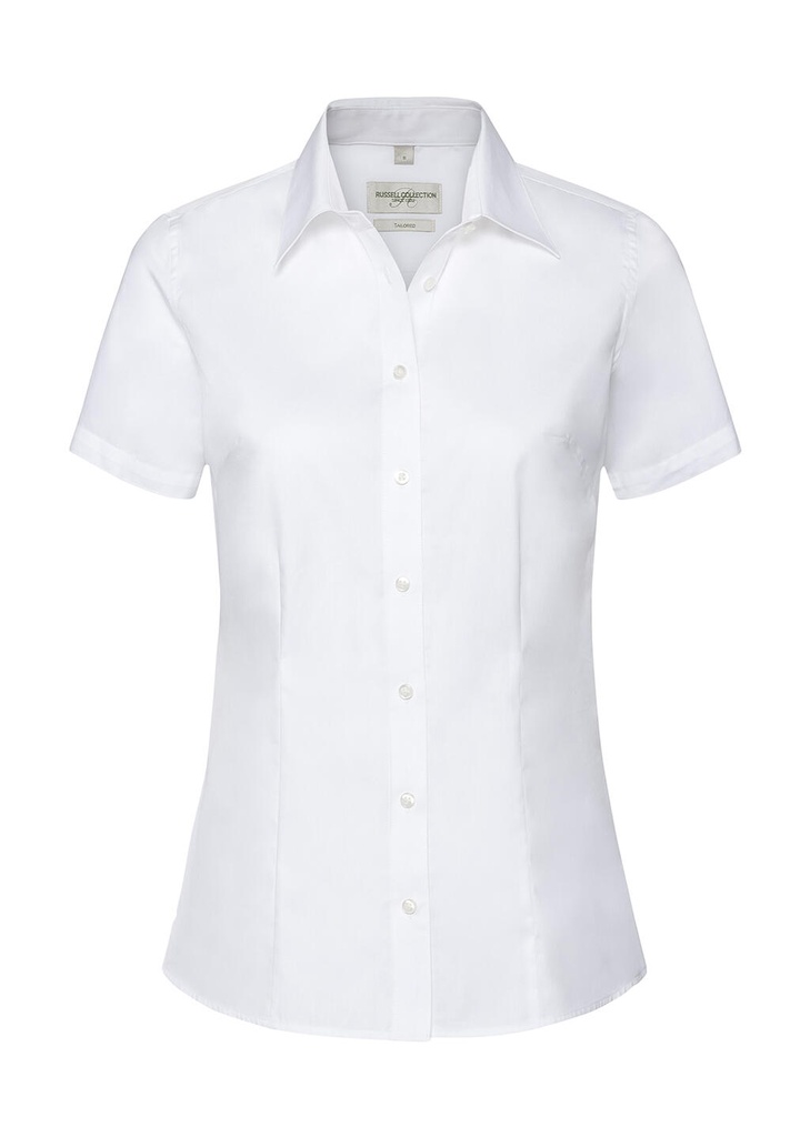 Ladies' Tailored Coolmax® Shirt White