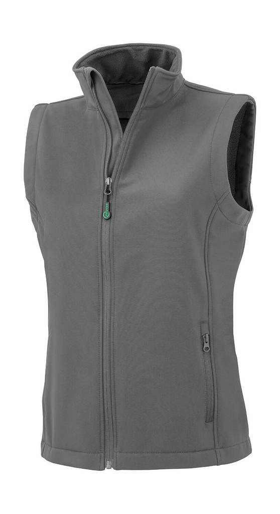 Women's Recycled 2-Layer Printable Softshell B/W Workguard Grey