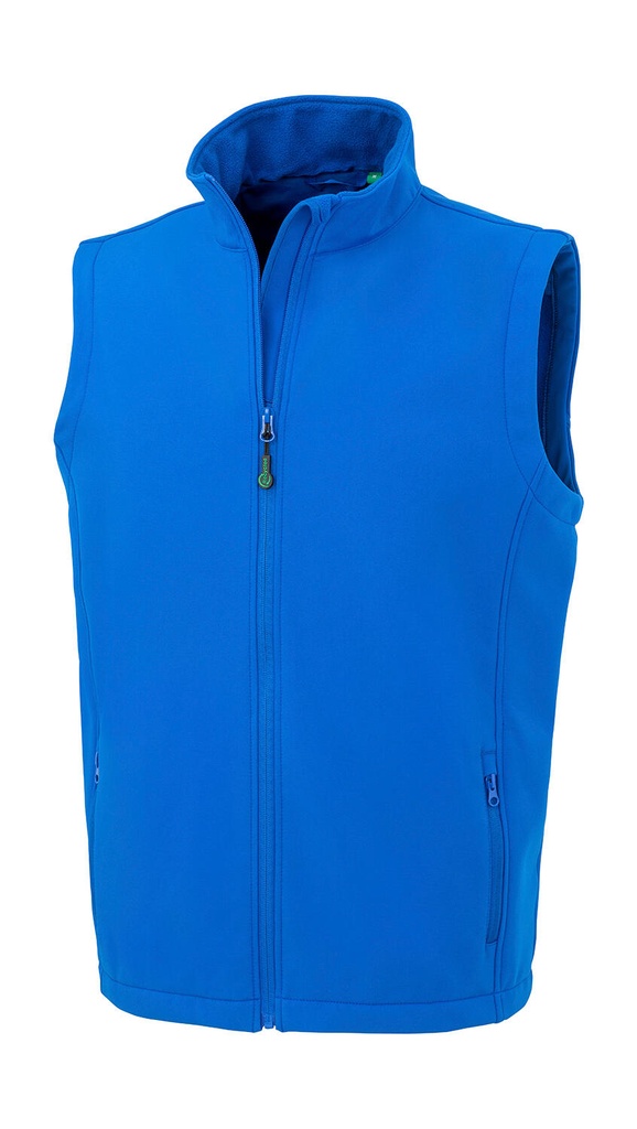 Men's Recycled 2-Layer Printable Softshell B/W Royal