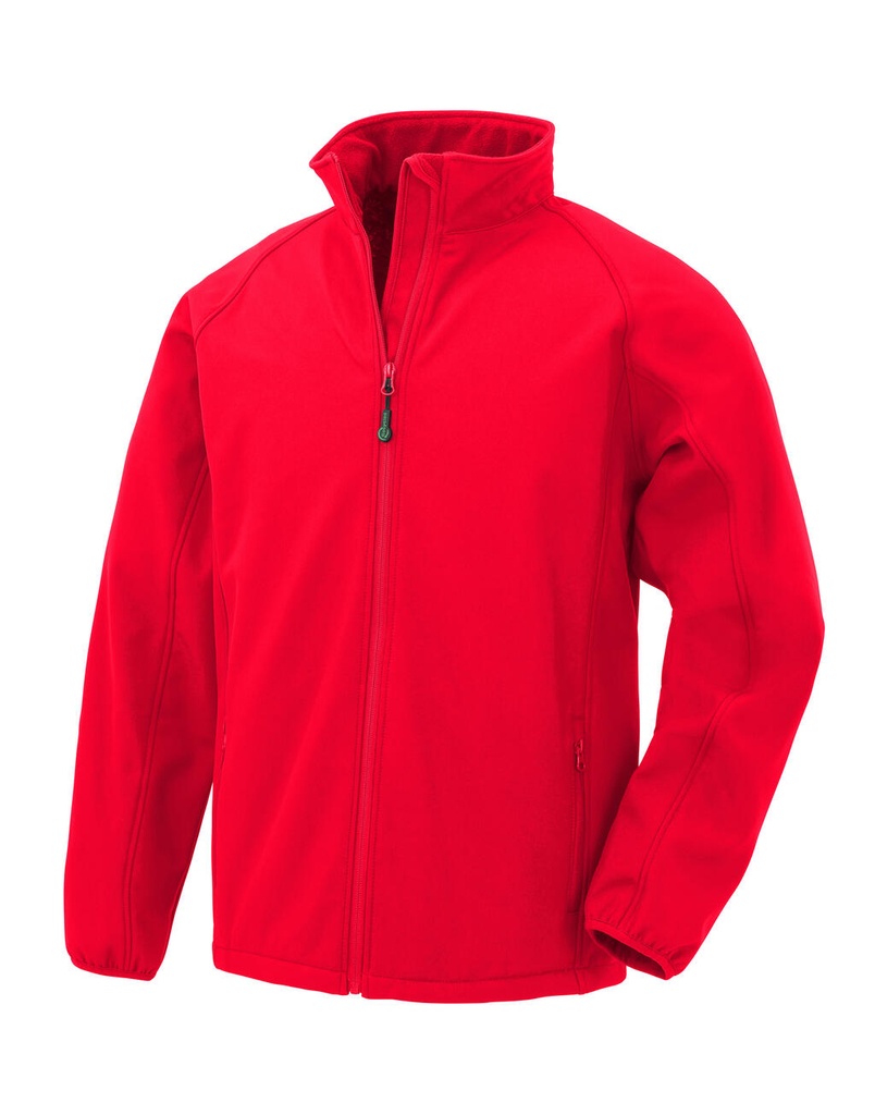 Men's Recycled 2-Layer Printable Softshell Jacket Red