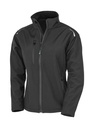 Womens Recycled 3-Layer Printable Softshell Jacket Black