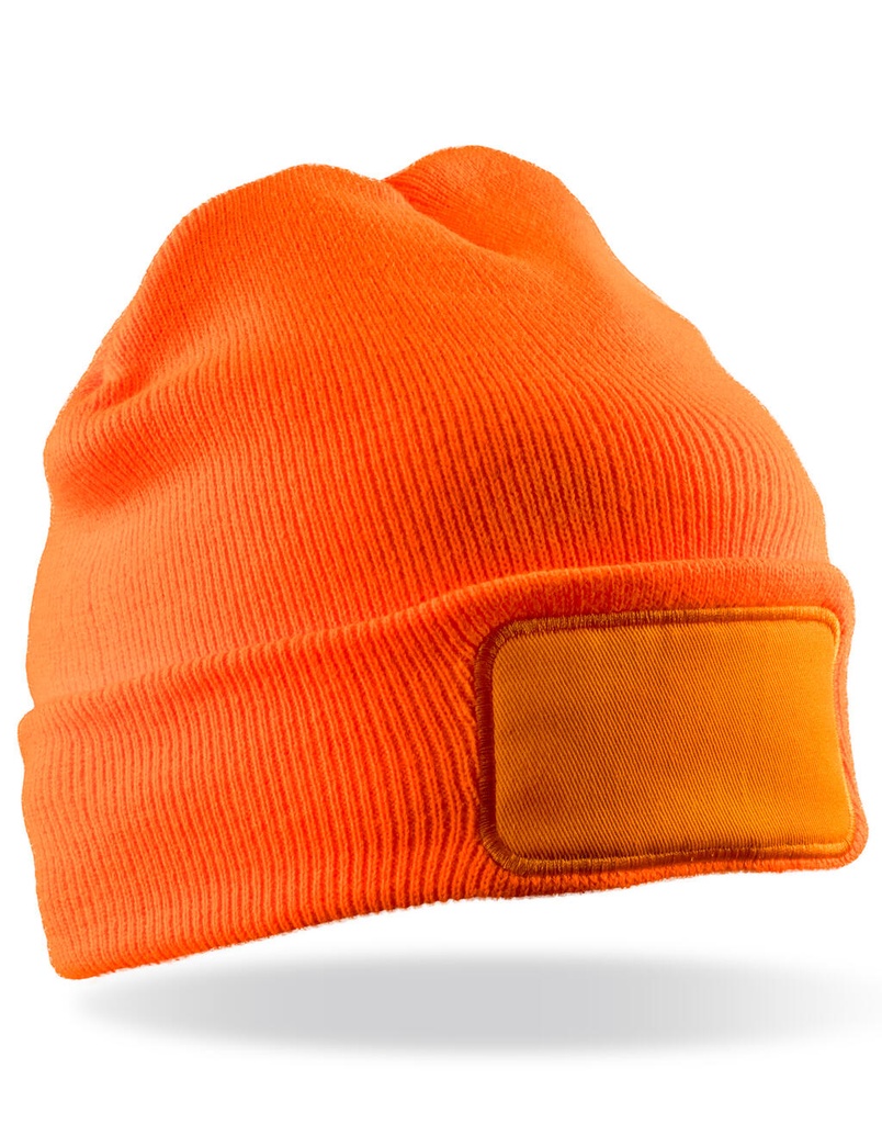 Recycled Thinsulate™ Printers Beanie Fluorescent Orange