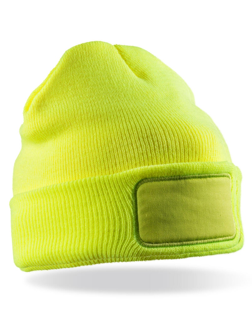 Recycled Thinsulate™ Printers Beanie Fluorescent Yellow