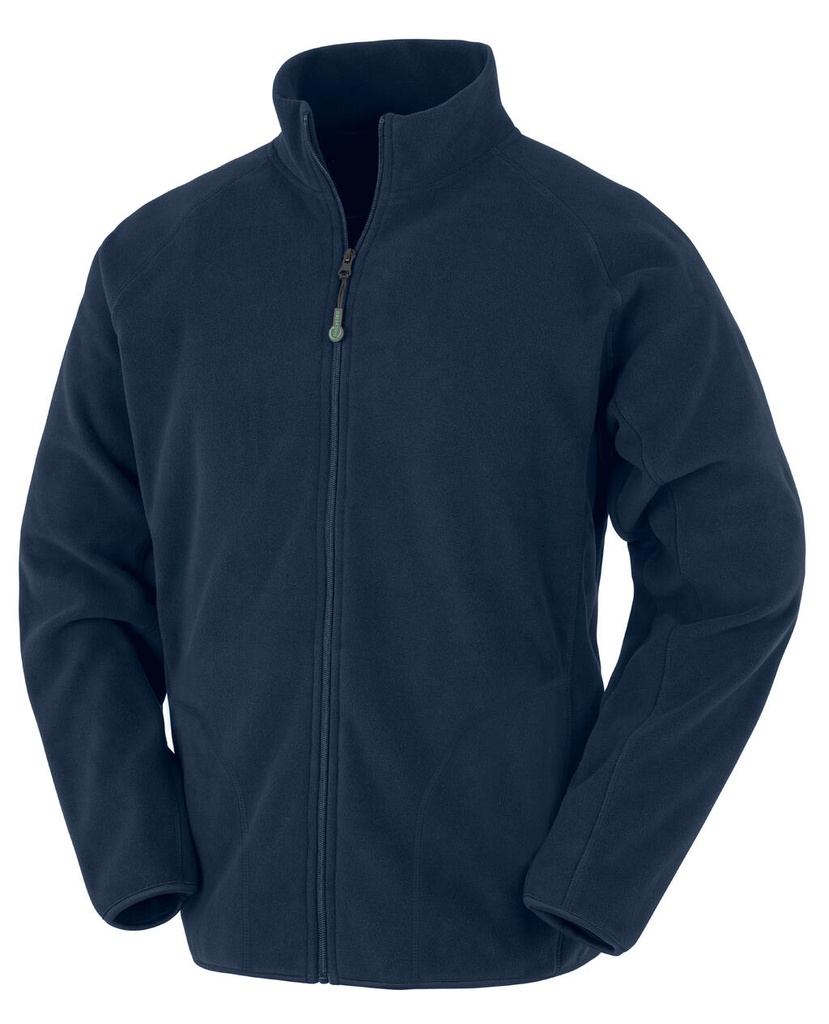 Recycled Microfleece Jacket Navy