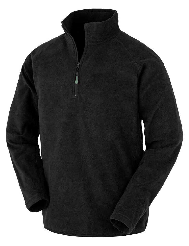 Recycled Microfleece Top Black