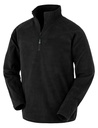 Recycled Microfleece Top Black