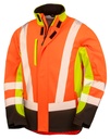 Recycled 3-Layer Printable 3-Tone Safety Softshell Fluo Yellow/Fluo Orange/Black