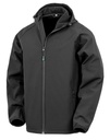 Men's Recycled 3-Layer Hooded Softshell Black