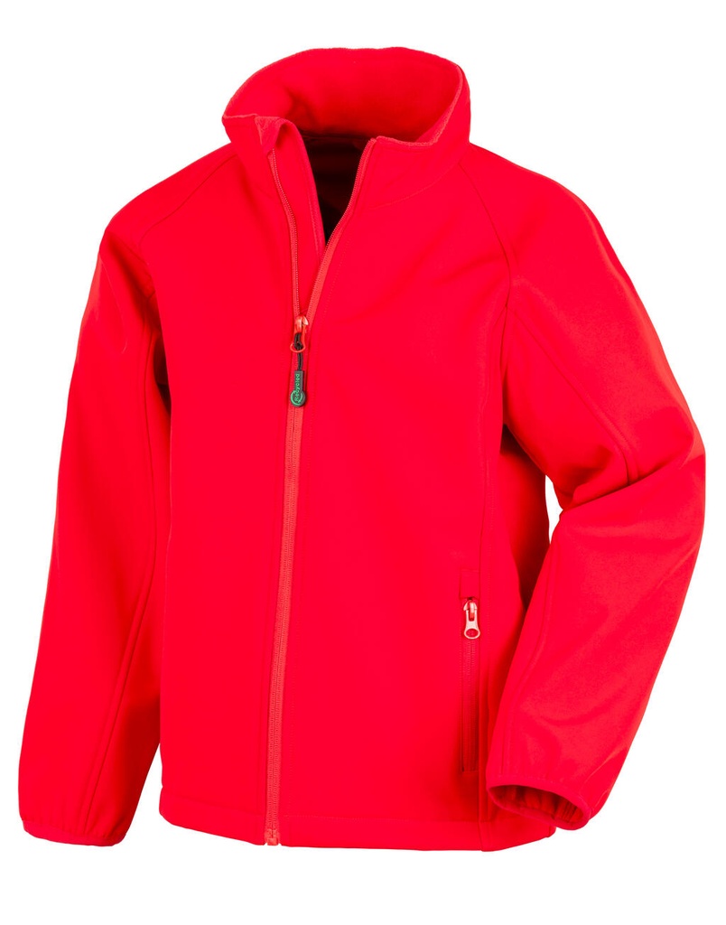 Recycled 2-Layer Printable J/Y Softshell Jacket Red