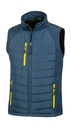 Compass Padded Softshell Gilet Navy/Yellow