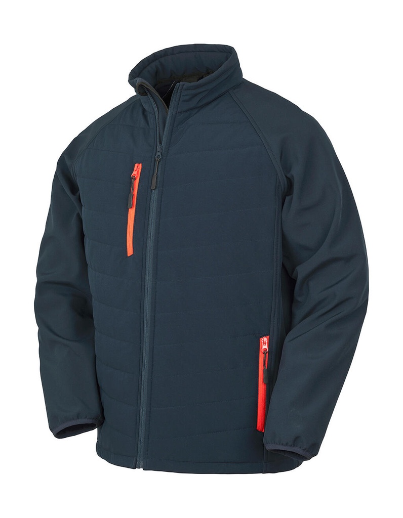 Compass Padded Softshell Navy/Red