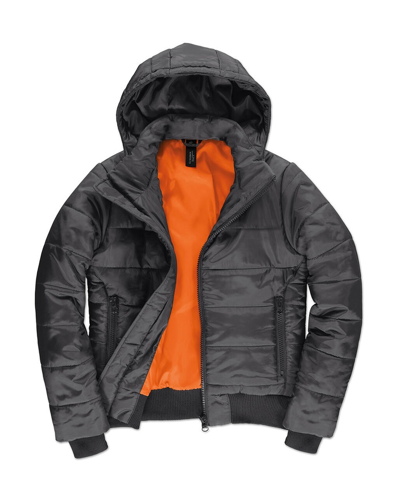 Superhood/women Jacket Dark Grey/Neon Orange
