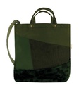 Satomi Faux Fur Shopper Olive Green