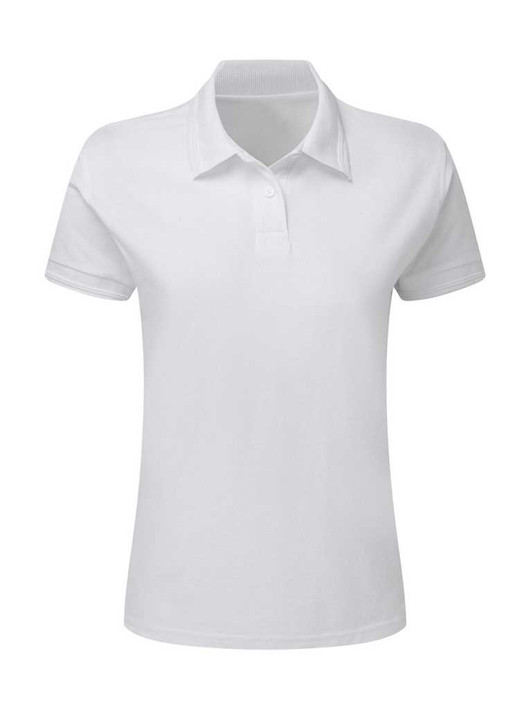 Poly Cotton Polo Women White