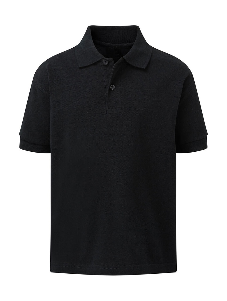 Cotton Polo Kids Black