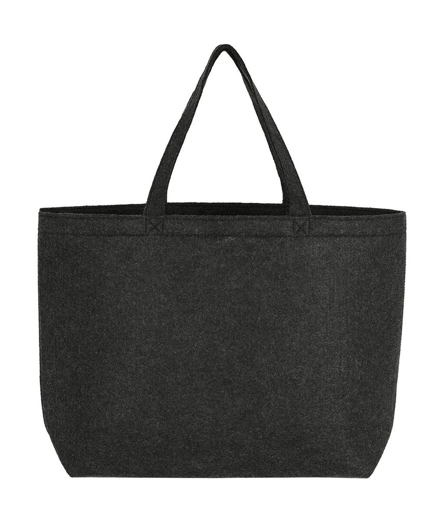Large Felt Shopper Charcoal Melange