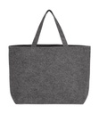 Large Felt Shopper Grey Melange
