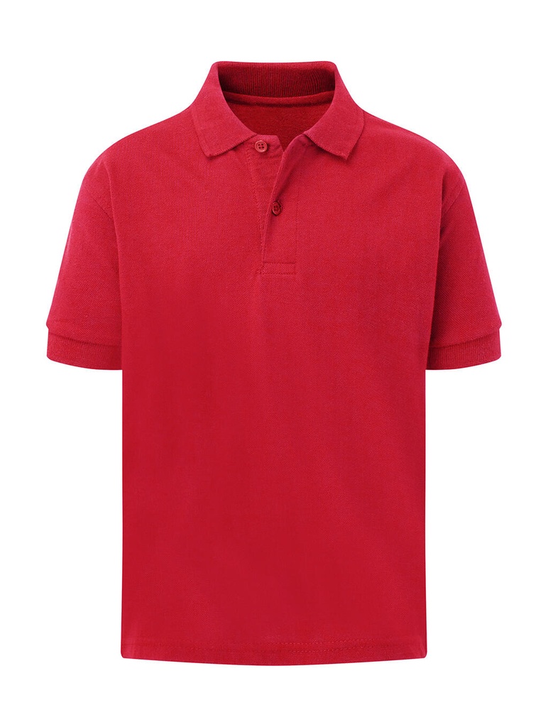 Cotton Polo Kids Red