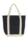 Canvas Denim Shopper Black Stonewash/Natural