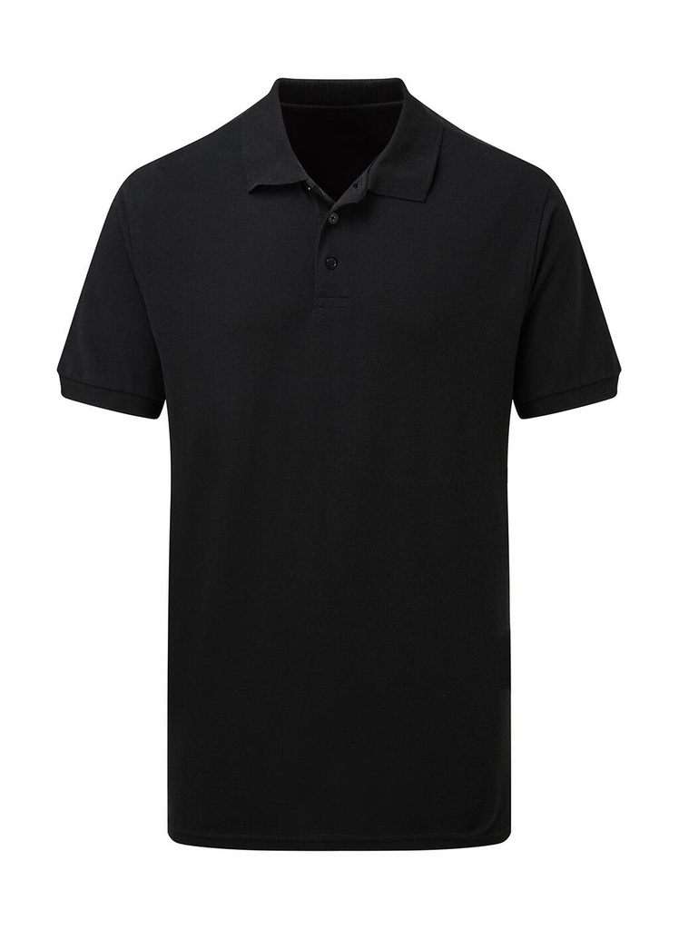 Cotton Polo Men Black