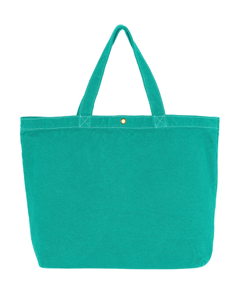 Large Canvas Shopper Seafoam