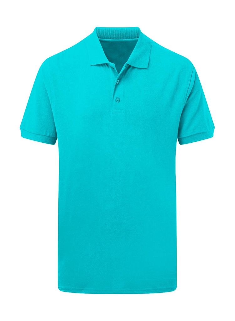 Cotton Polo Men Turquoise